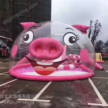 京津冀充气攀岩出租 北京充气粉红猪乐园租赁