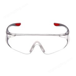 霍尼韦尔 300100 S300A红款透明时尚防风沙防冲击骑行防护眼镜