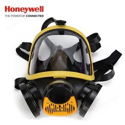 霍尼韦尔 1710641 Cosmo EPDM黄色双滤盒全面罩自吸式防毒面具