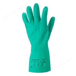 安思尔Ansell 37-675 丁腈防化耐用耐酸碱舒适防护手套