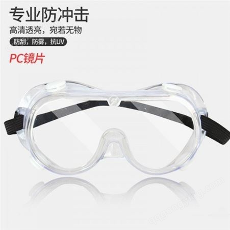 防尘护目镜软边防目镜防雾化工实验喷漆打磨焊接PC镜片劳保眼镜
