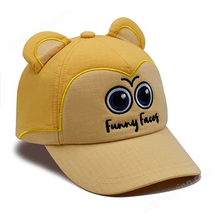 儿童帽代加工 优质布料款式新颖百搭儿童棒球帽 支持拿样 按图设计